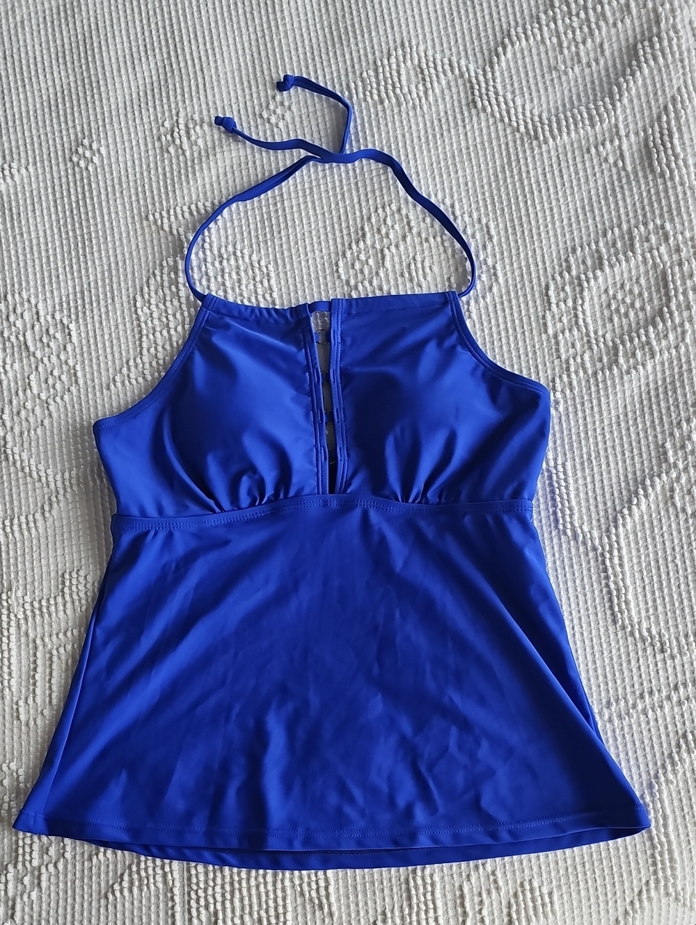Royal Blue Halter Swim Tankini Top